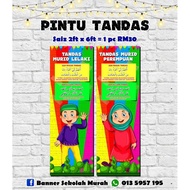 Bunting Keceriaan Pintu Tandas Sekolah