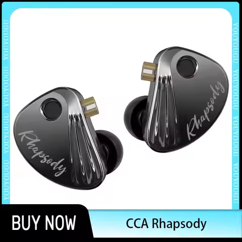 CCA Rhapsody Wired Earphones 12-Unit Coil Iron Dynamic Music Headphone Noise Reduction With Detachab