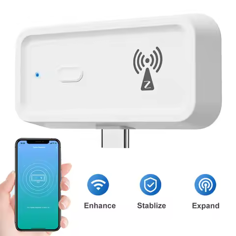 ZigBee Amplifier Extender Work with ZigBee Gateway Hub Type C Signal Repeater Smart Home Automation 