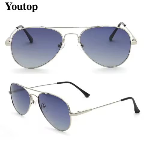 Aviation Men Polarized Sunglasses Frames for Men Pilot Sun Glasses Metal Light Flexible Fashionable 