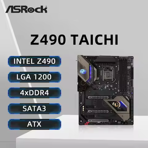 ASRock Z490 TAICHI Motherboard LGA 1200 Supports 11900K 10900K 10700K 11700K 10600K 11600K CPU DDR4 