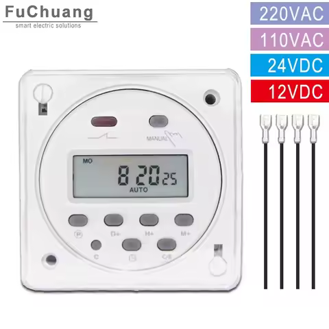 Timer Relay CN101A LCD time switch 110VAC 220VAC 12VDC 24VDC 48VDC Street lamp billboard power suppl