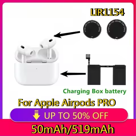New LIR1154 3.6V Replace Battery For Apple Airpods PRO A2084 A2083 A2190 airpods pro air pods pro Re