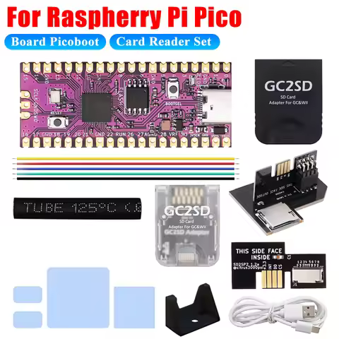 For Raspberry Pi Pico Board Picoboot IPL Replacement Modchip and SD2SP2 Adapter Card Reader For Nint