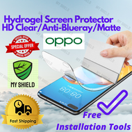 OPPO F21Pro F19 F19Pro F17 F15 F11 F9 F7 [All F Series] Hydrogel Screen Protector HD Clear/Anti-Blueray/Matte
