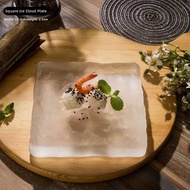 Ice Smoke Glass Plate
