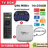 Android Mini Q96+I8Wireless keyboard boxes 8+128GB 4K H.265 Set-top Box Clear Android boxes s905l Android 10.1