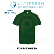 2XS - 7XL Polo T Shirt Men Short Sleeve Uniform Collar for man Ultifresh UDF05 4.0 Microfiber Polyes