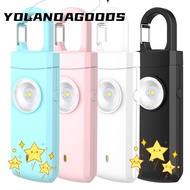 YOLA Emergency LED Torch Keyring, Portable Panic Security Personal Alarm Safety Keychain, 130dB Keyc