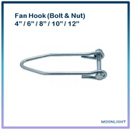 Fan hook Bolt & Nut Type (Hook Siling) for Ceiling Fan Hanging