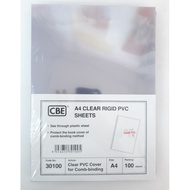 A4 PLASTIK KAD CLEAR RIGID PVC SHEET ( 100 SHEET )