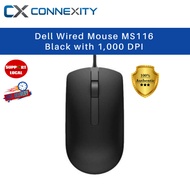 Dell Optical Mouse - MS116 - Black 570-AAJK Dell Mouse Ergonomic Mouse Laptop Mouse DPI 1000 Mouse W