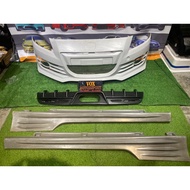 honda crz bodykit noblesse depan bumper siap tepi skirt sekali belakang diffuser frp fiber material 