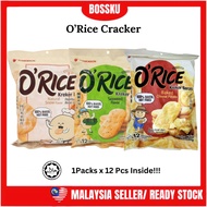 [1Packs 12Pcs] O'Rice Crackers Seaweed Kreker Natural Snow Cracker Baked Cheese Kreker Beras 奥莱米饼