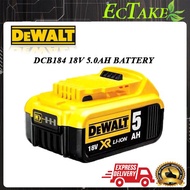 DEWALT DCB184 18V 5.0ah XR Li-Ion Battery DEWALT 18V battery