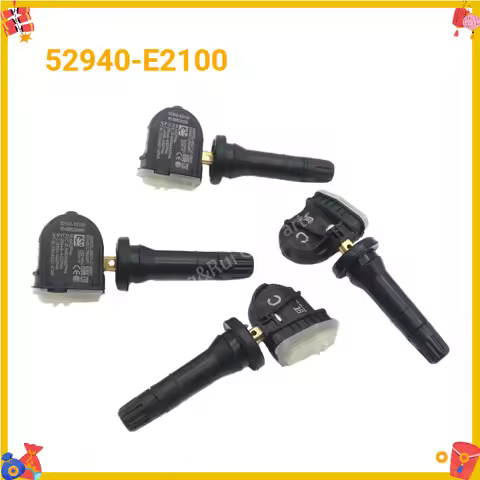 52940-E2100 4PCS TPMS Tire Pressure Sensor 433MHZ For Hyundai C-Sedan EV Santa Fe [MX5] Tucson [NX4]