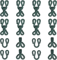 YELARXI Sewing Hooks and Eyes, 23mm Covered Hook Eye Sewing Closure Fasteners Sew on Snaps Fit for B