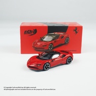 BBR 1: 64 Ferrari Ferrari SF90 Red Alloy Car Model