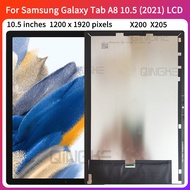 For Samsung Galaxy Tab A8 10.5 (2021) LCD Display Touch Screen Digitizer Panel Assembly Replacement