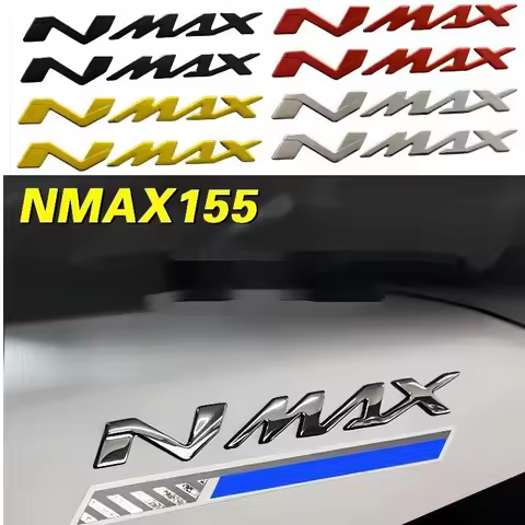 Motorcycle 3D Tank Emblem Stickers N-MAX Logo Decals Applique For Yamaha NMAX N MAX N-MAX 155 250 40