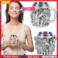 15oz Engines Coffee Mug Personalized 3D Engines Mug Creative for Car Enthusiasts