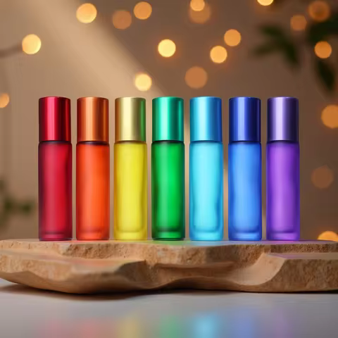 8 Pieces/Lot 10ml Glass Perfume Refill Bottle l Essential Oil Bottle Travel Use Glass Perfume Roll o