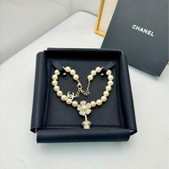 【閒置❤️】 Chanel23S 山茶花 珍珠滿鑽花卉 花盆 盆栽項鍊 Chocker
