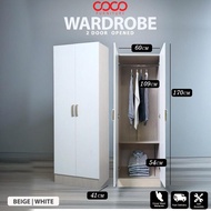 FAST SHIPPING COCO 3 Door wardrobe / 2 Door Wardrobe / affordable Wardrobe Cabinet / Wooden 2-door w