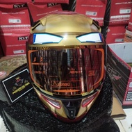 Paket Ganteng Helm Kyt K2 Rider Marvel Iron Man