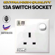 READY STOCK[ SIRIM] 13A  SWITCH SOCKET OUTLET / 13AMP 3 PIN SINGLE SWITCH SOCKET / WALL SOCKET SWITC