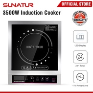 SUNATUR Commercial Induction Cooker 3500W High Power Induction Hob Household Multi-function Electric