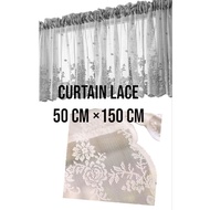 LANGSIR DAPUR/ KITCHEN LACE CURTAIN ( 50 cm x 150 cm)