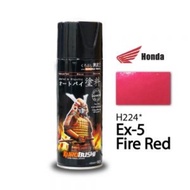Samurai Paint Honda Motorcycle Colour 400ML - H224* Ex-5 Fire Red