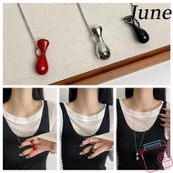 JUNEGOODS Sweater Chain Necklace, Party Necklace Water Bottle Pendant Water Bottle Necklace,  Jewelr