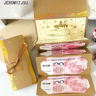 JEROMYZJSU 3D Birthday Red Envelope, Foldable DIY Packing Lucky Money Envelope, Greeting Card Best W