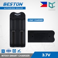 Beston M7001 2-Bay Battery Charger for 20700 / 21700 / 26650 3.7 V Rechargeable Battery BST-M7001