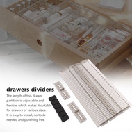 【FAS】-8 PCS Adjustable Drawer Dividers DIY Cabinet Storage Partition Divider for Clutter Kitchen Cut