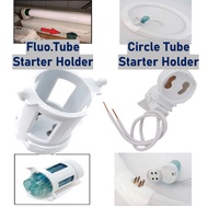 Fluorescent Lamp Holder Light Accessories Ceiling Lamp Holder O-ring Lamp Kaki Starter Lampu kaliman