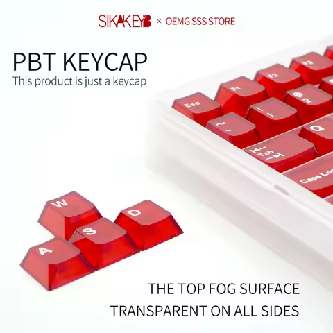 SIKAKEYB 4Color 102keys PBT keycaps matte transparent Wall thickness 1.8mm OEM Profile 61/64/68/84 k