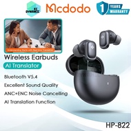 Mcdodo HP-822 ANC + ENC Wireless Earbuds AI Translator Headset AI Headphone AI Translate Earphone Bl