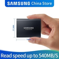 Local stock+2021 Samsung T5 Ssd Mudah Alih Disko Duro Ssd 2TB 1TB 500Gb 250Gb Luar Pemacu Negeri Pepejal USB3.1Gen2 dan Serasi Ke Belakang untuk Pc