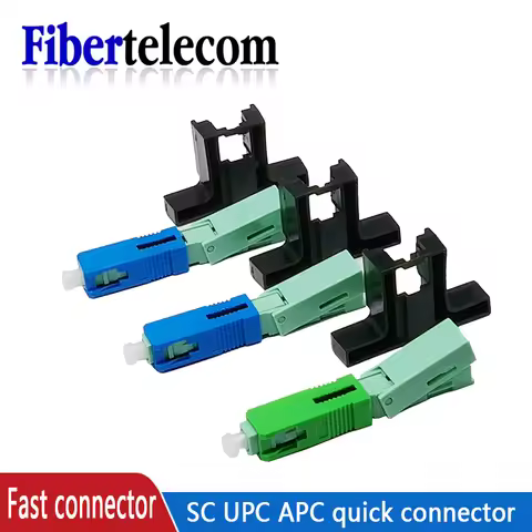 SC APC Optical Fibre Quick Connector SC FTTH Fiber Optic Fast Connector Embedded High Quality SC APC