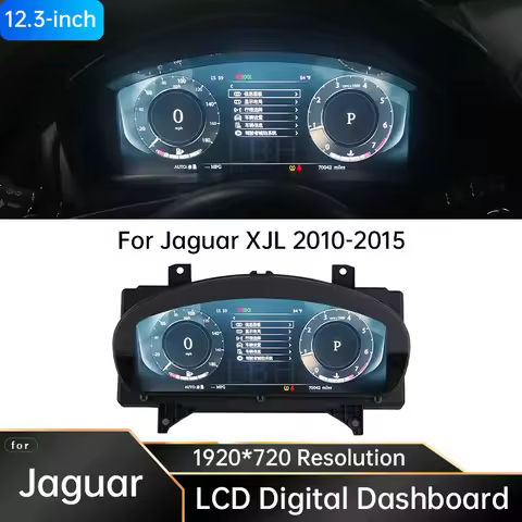 12.3" Lcd Dashboard Screen for Jaguar XJ XJL 2010-2015 Car Digitale Cluster Instrument Panel Display