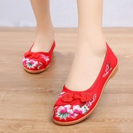 Summer Ethnic Style Retro Buckle Female Dance Hanfu Shoes Chinese Dance Shoes Cloth Shoes Female Dan