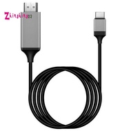 Type-C to -Compatible USB3.1 4K HDTV Cable for Android Phone to Connect TV Same Screen Device Cable 