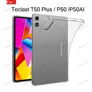 Case for TECLAST P50AI P50 AI / P50 2025 / T50 Plus 2025 Clear TPU Back Cover with 4 Shockproof Airb