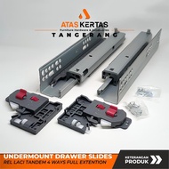 Premium - MöBEL Undermount Slide Runner - Full Extension Slow Motion drawer rail