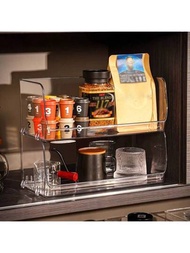 杯架收納架大容量透明家用茶杯水杯咖啡收納架壓克力桌上杯茶包收納盒可堆疊