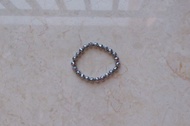 Handmade 8MM Terahertz Hexapentakis Faceted Beads Stretch Bracelet/ Reiki Gift/ Energy Bracelet