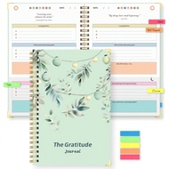 2025 Colorful Gratitude Journal Notebook 5 Minutes, Simple Undated Daily Gratitude Journal For Happi